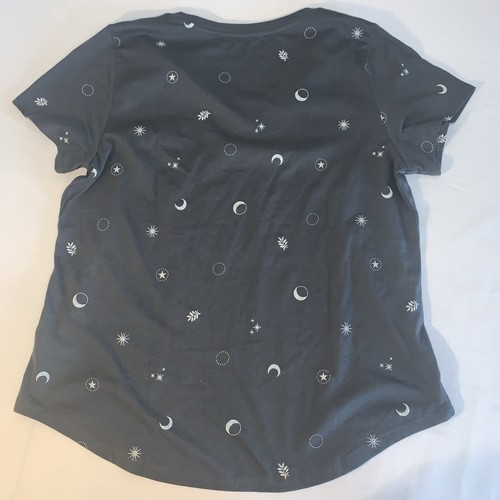 Old Navy Shirt Women's Gray/White Top Size L #1222 - Picture 7 of 7