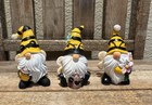 Mini Bumble Bee Gnomes Set Of 3, Spring Mini Gnomes For Tier Trays, Summer Gnome