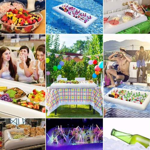 Inflatable Serving Bars Ice Buffet Salad Serving Trays Food Drink Holder Cooler - Picture 6 of 12
