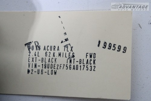 2016-2022 ACURA ILX FRONT RIGHT SIDE DOOR PANEL LOWER WEATHERSTRIP SEAL OEM - Picture 6 of 6