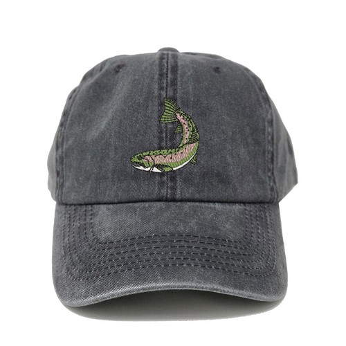 Wildlife Trout fish embroidered dad hat, Trout embroidered fishing cap hat - Bild 8 von 16