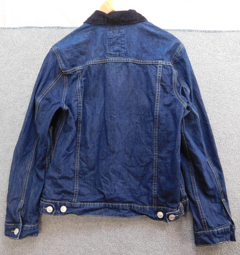 Denim Lab Women’s L Blue Jean Jacket Corduroy Collar Barn Chore Western Cowgirl - Picture 7 of 12
