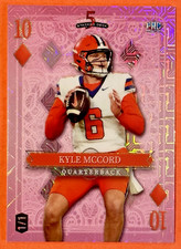 2024 Wild Card - STACKED DECK PROMO Kyle McCord 1/1 Rookie - Pink Holo Mojo