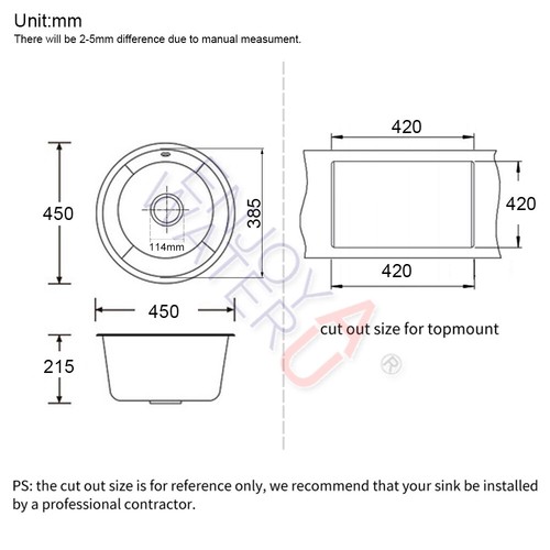 Black Granite Stone Laundry Kitchen Bar Sink Single Double Bowl Basin Drainboard - Picture 72 of 72