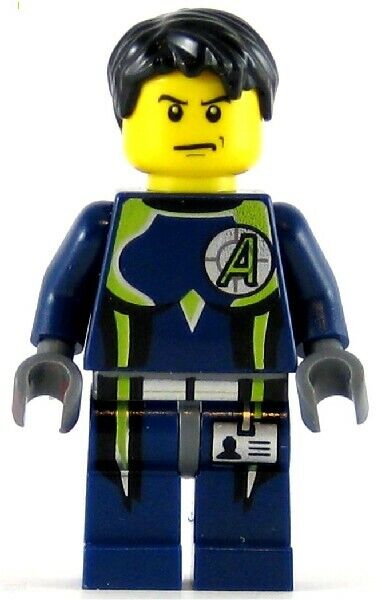 LEGO Agents Minifigure Agent Chase Single-sided Head (Genuine)