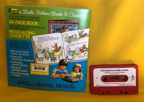 Disneyland Little Golden Book & Cassette Tape Seven Little Postmen 1976 - Bild 2 von 2