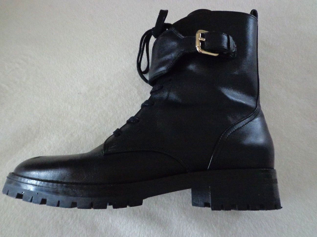 Massimo Dutti Damenstiefel Stiefelleten Schwarz LEDER profil Sohle Gr. 40 TOP Massimo Dutti Damenstiefel Stiefelleten Schwarz LEDER profil Sohle Gr. 40 TOP
