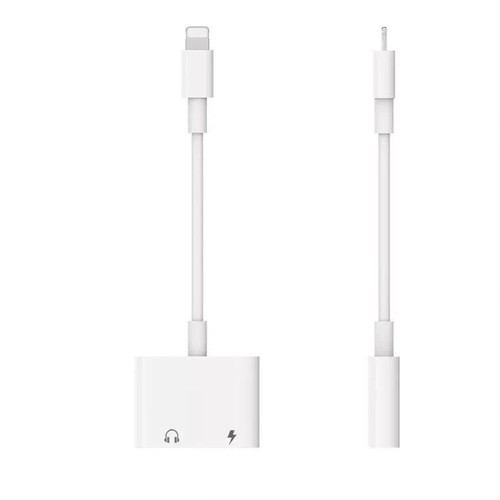2-in-1 iPhone Jack to 3.5mm Splitter AUX Headphone & Charger with Call Support - Picture 3 of 6