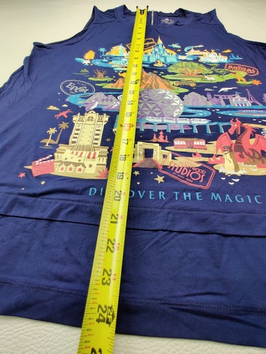 Disney Parks Damen XL blau Discover The Magic mehrere Designs Reißverschluss hinten Tanktop - Bild 6 von 6
