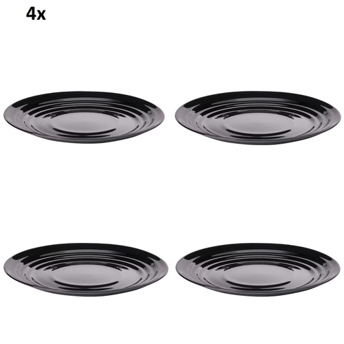 IKEA Black Dinnerware Bowl Plate Crockery Round Dinner Set Tableware 6 12 18 Pcs - Picture 7 of 15