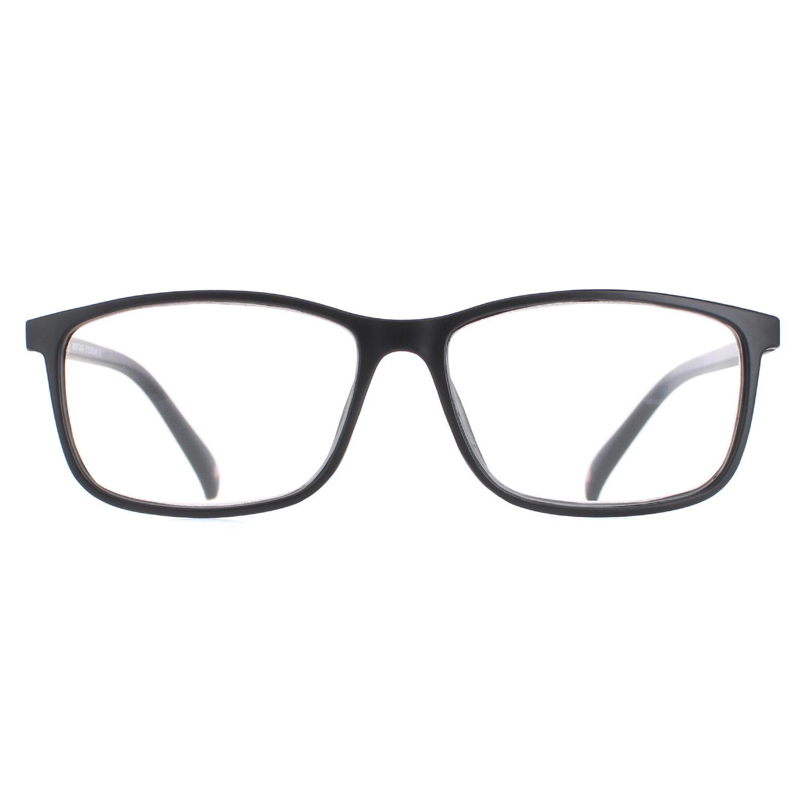 Montana Reading Glasses MR62H Matte Black Men Women +1.00