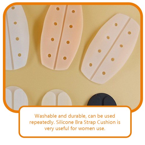 6 Pezzi Antispalle Antiscivolo Lingerie Pad Resistente Cuscinetto Escursionismo Cinghia Cuscino - Foto 3 di 12