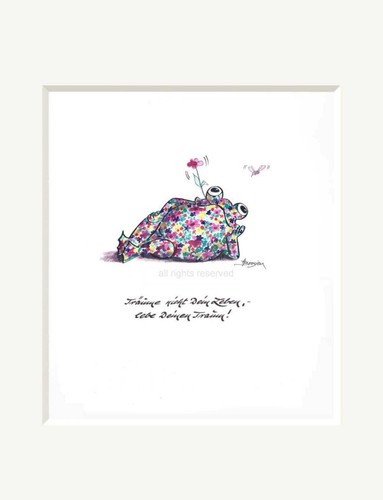 Heidemarie Brosien Frogs Pictures 24x30 Reproduction " Lass ` Your Not Irritate - Picture 4 of 8