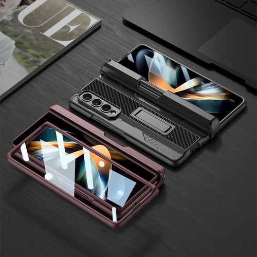 For Samsung Galaxy Z Fold5 4 3 Shockproof Armor Hard Phone Pen Slot Case Cover - Photo 7 sur 23
