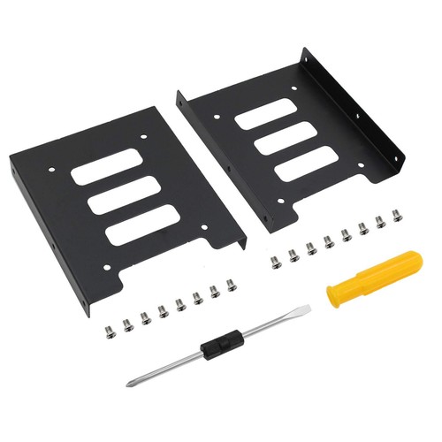 4Pcs 2.5" to 3.5" SSD HDD Hard Disk Drive Bays Holder Metal Mounting Bracket ... - Picture 2 of 7