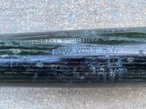 Vintage 1960s Mickey Mantle Line Wood Baseball Bat Hillcrest Sporting Goods 33" - Picture 4 of 10