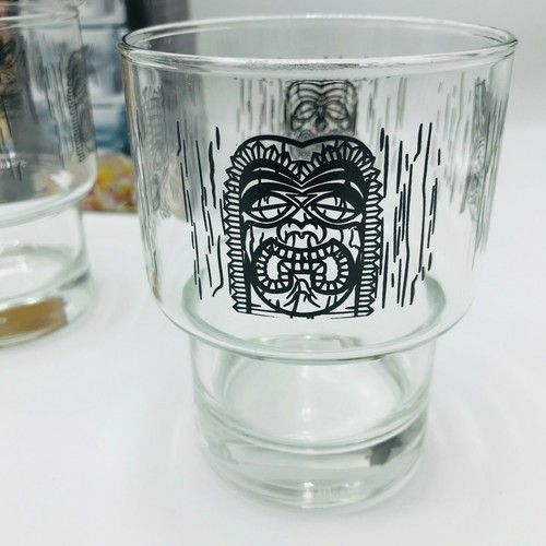 Luminarc Tiki Totem Vasos De Colección Nuevo Aloha Luau Piscina Fiesta Hawaianos Cócteles - Imagen 5 de 10