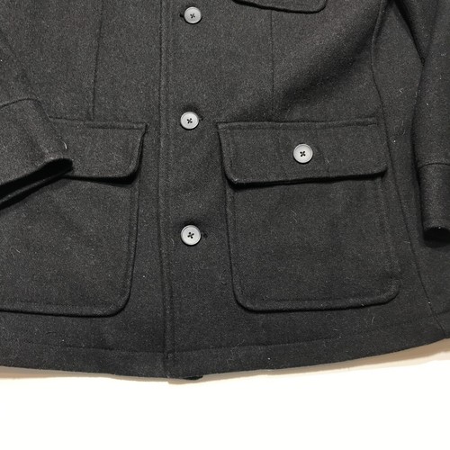 Alfani Fitted Coat Jacket Mens Size M Black Button Front Wool Blend Pockets - Picture 5 of 14