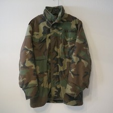 USA MADE MILITARY FIELD JACKET Woodland Fatigues ARMY COAT M65 w. Liner Hood S L