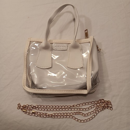 Mini borsa interna trasparente nuova senza etichette piccola borsa a tracolla catena per donna senza marchio - Foto 2 di 11
