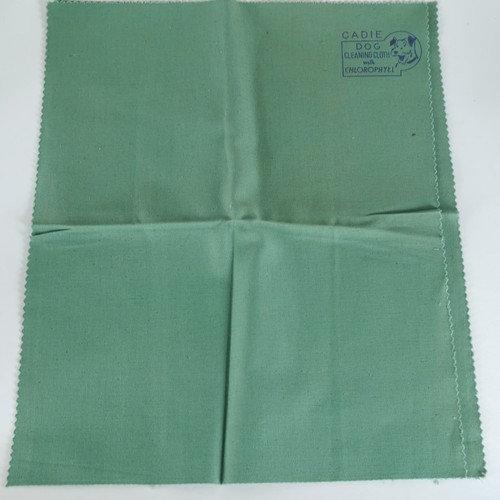 Vintage 1956 Cadie Hund Reinigungstuch mit Chlorophyll Katze Haustier Wunder Tuch Politur - Bild 2 von 3