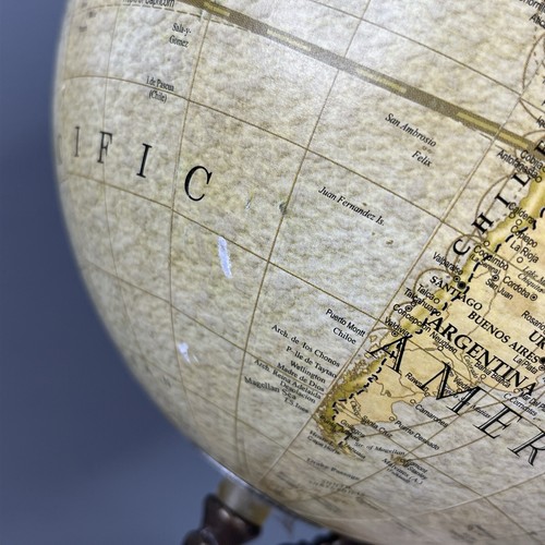 Globe Terrestre Art Deco World Globe Marble Metal Wood Base 2008 UG Globe 15” - Picture 7 of 18