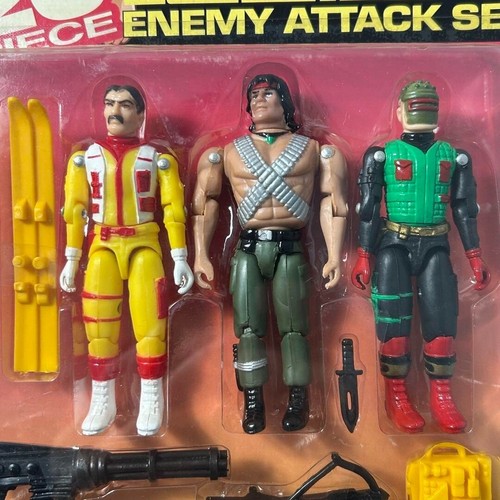 Toy Island 1995 Rambo Enemy Attack Set 3,75 pulgadas de colección raro sin abrir de Japón - Imagen 4 de 18