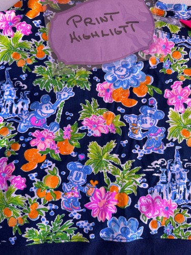 Top LILLY PULITZER Loves X DISNEY Finn manica lunga Minnie & Topolino XXL NUOVO - Foto 9 di 20