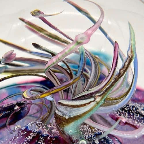 Selkirk Glass Paperweight Shangri-la Labelled Signed 128/250 Scotland 3½" - Picture 9 of 24