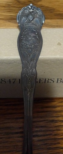 Illinois State Sovereignty National Union Silver Spoon Wm Rogers & Sons - Picture 3 of 5