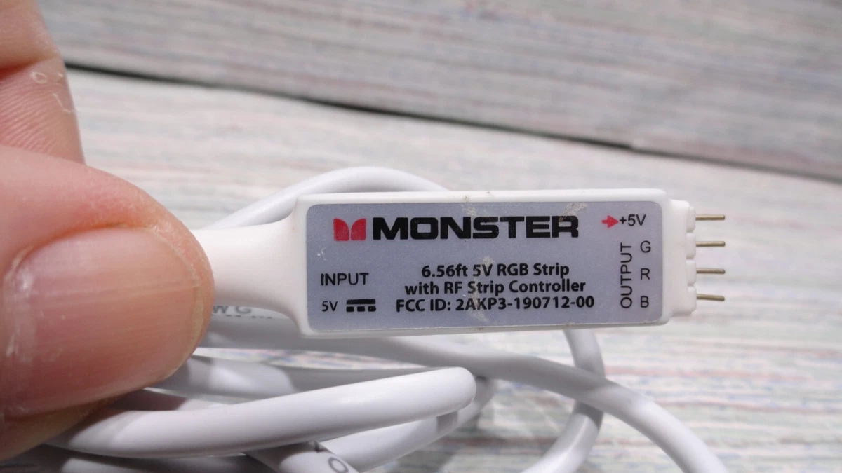 Monster 6.56 ft 5v rgb strip deals
