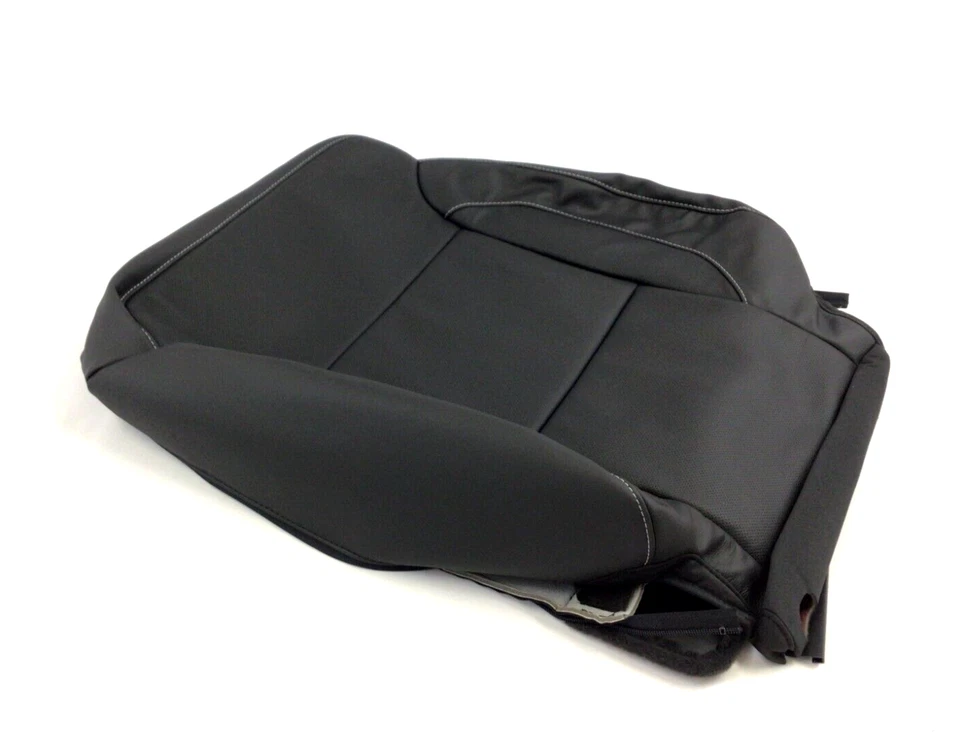 Cubierta trasera de asiento de cuero para conductor Chevrolet Silverado GMC Sierra delantera izquierda negra OEM Foto 4 de 4