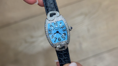 Franck Muller Coeur Watch 18K White Diamond Geneve Serviced