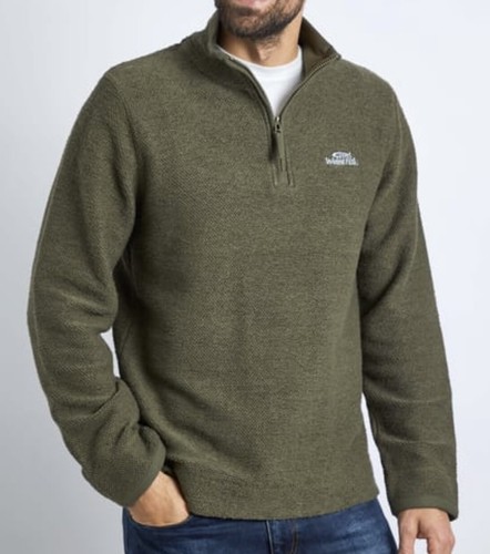 Ex Weird Fish Men's Ashway 1/4 Zip Knit Jumper Pullover Sweatshirt New S - 5XL - Picture 19 of 21