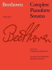 Beethoven: Complete Pianoforte Sonatas Volume 1, Craxton, Tovey 9781854720535..