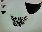 2 X FACE MASKS - FLORAL & BLACK - NEW WITH TAGS - LADIES - SCUBA MATERIAL