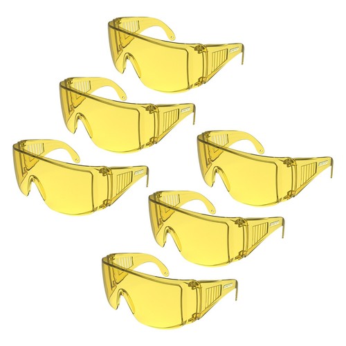 SAFETY LENS FITS OVER GLASSES GOGGLE UV CLEAR and YELLOW JORESTECH - Bild 19 von 20