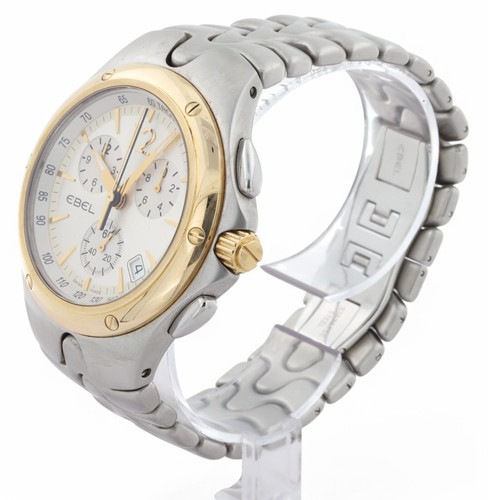 EBEL SportWave Chronograph Steel & Solid 18ct Yellow Gold - 42mm - E1251K51 - Picture 5 of 23
