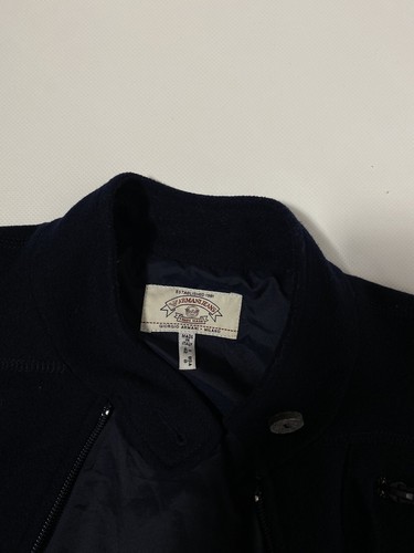 Armani Jeans Vintage Long Coat Jacket Woman Size Small (US8) Blue Color - Picture 21 of 24