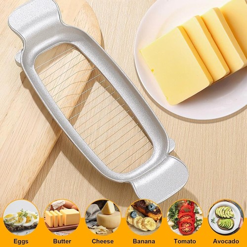 Stainless Steel Butter Cutter Slicer Cheese Slices Cutter Kitchen f Cooking Tool - Picture 9 of 11