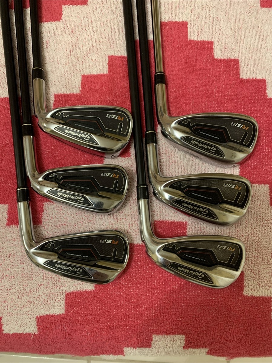 TaylorMade RSI 1 Iron Set 5-pw With REAX 75g Stiff Graphite. Pw Is 