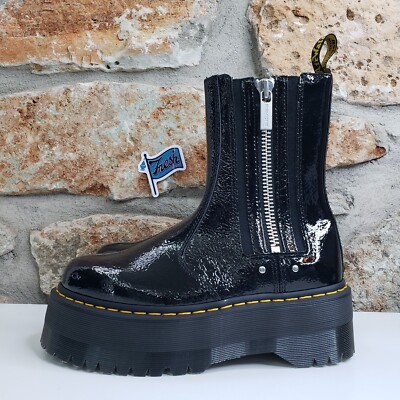 Dr. Martens 2976 MAX Quad Leather Platform Chelsea Boots Size 9