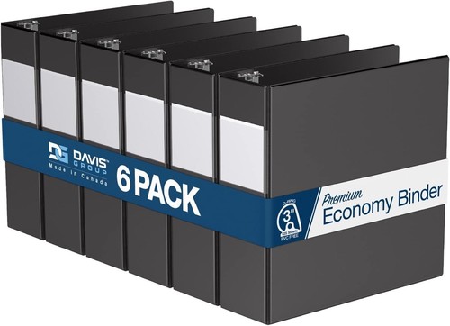 Environmentally Friendly 6-Pack 3-Inch D-Ring Binders - School or Office Use - Picture 3 of 10