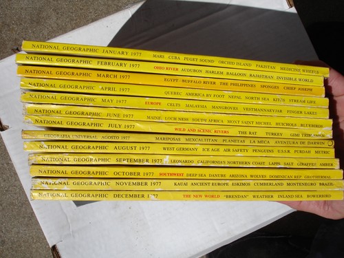 National Geographic Magazine 1972-1980 Complete w/Inserts-Maps - Bild 17 von 24
