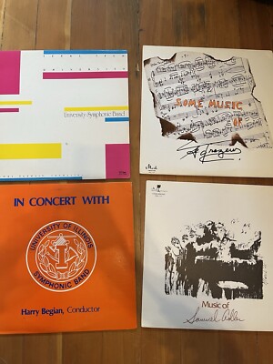 University Symphonic Band Illinois Texas Tech Choral Rare Classical Vinyl Record