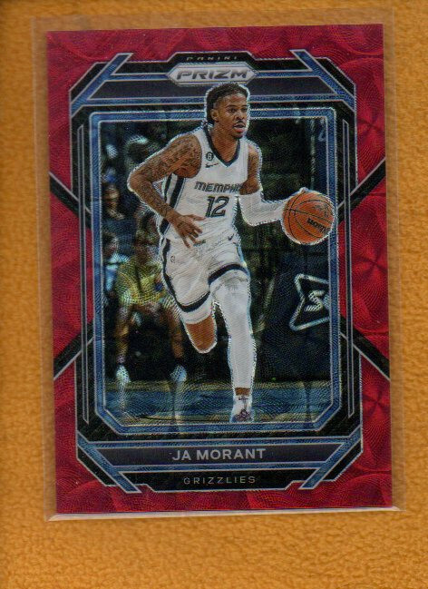 Ja Morant 2022-23 Panini Prizm Basketball Prizms Choice Red #200 /88