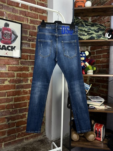 Men's DSQUARED2 Tidy Biker Jeans Distressed Size 42 155/62A - Picture 15 of 23