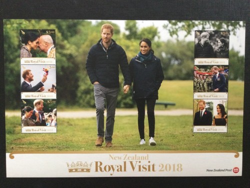 Prince Harry and Meghan 2018 . TWO Sheetlets MNH issued from New Zealand . - Picture 6 of 6