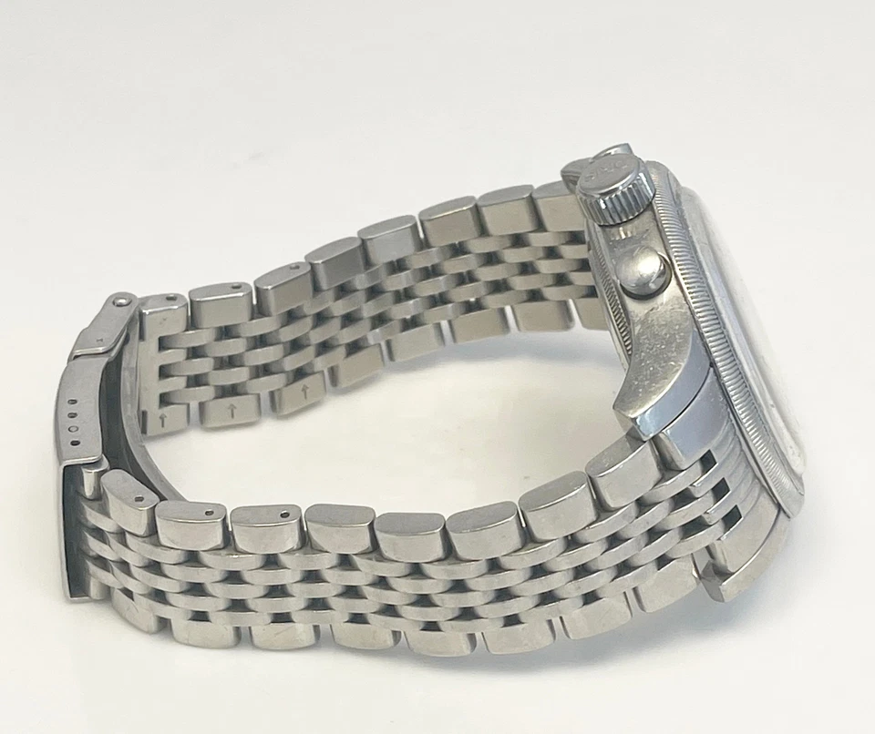 Mens Oris Automatic Big Crown Telemeter Chronograph 7569 Stainless Wrist Watch - Image 4 of 4