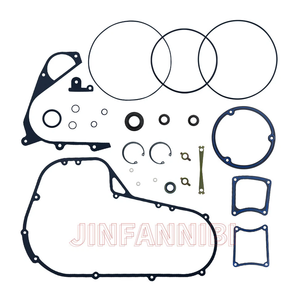 Clutch Primary Cover Gasket & Seals Kit fit for Harley Touring Models 1985-1993 Foto 2 de 4